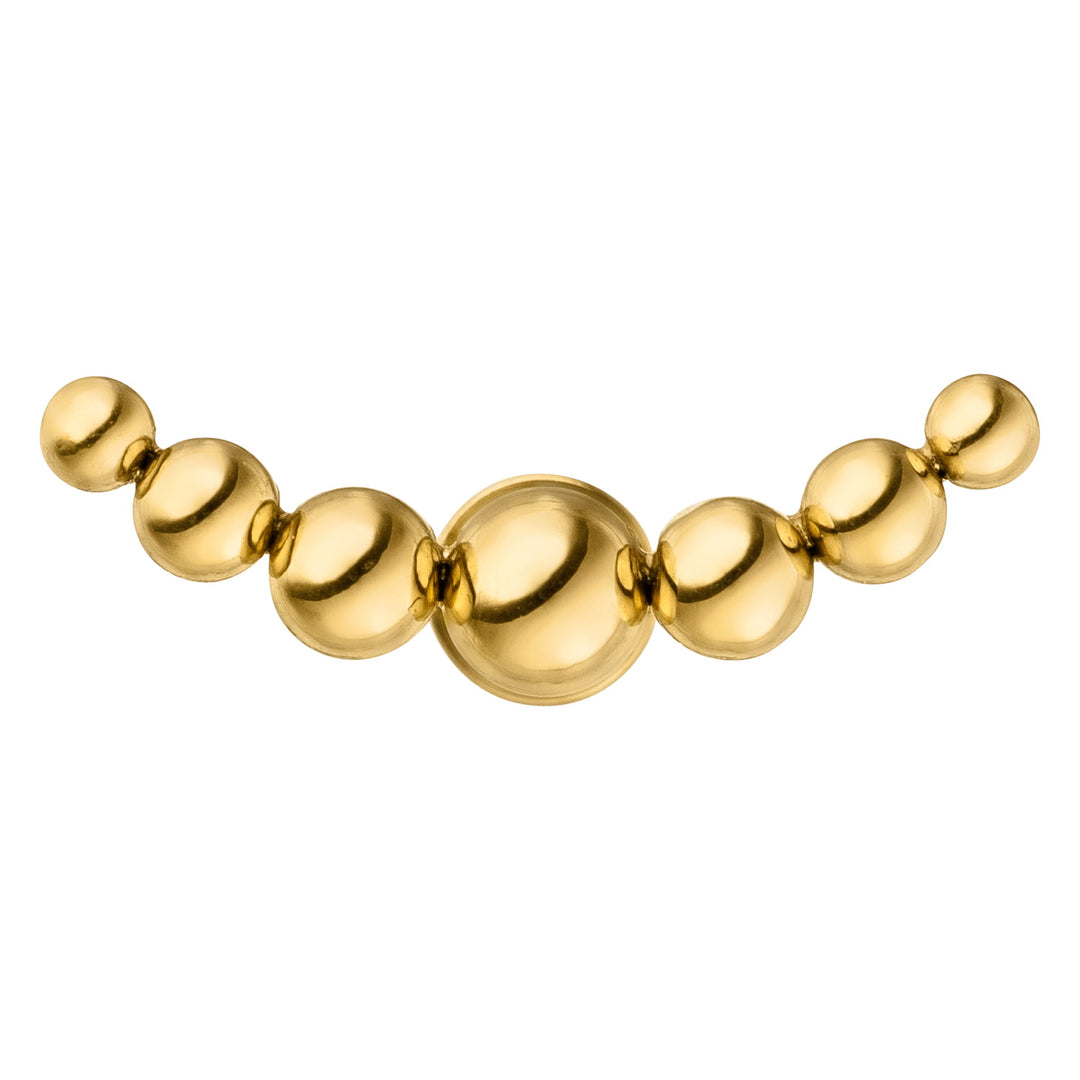 Ohrpiercing Kügelchen 18K vergoldet Chirurgenstahl
