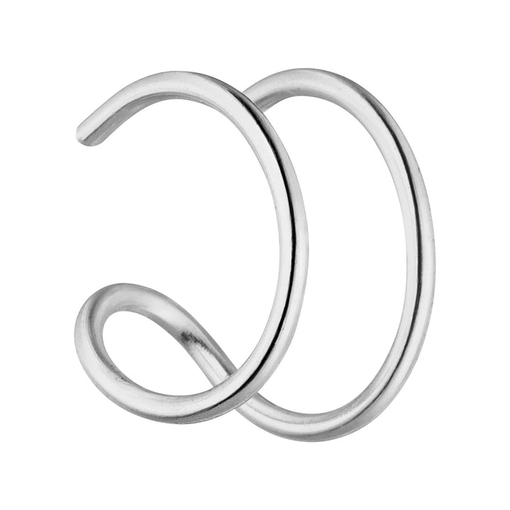 Doppel Ear Cuff silber 925er Sterlingsilber Ohrklemme