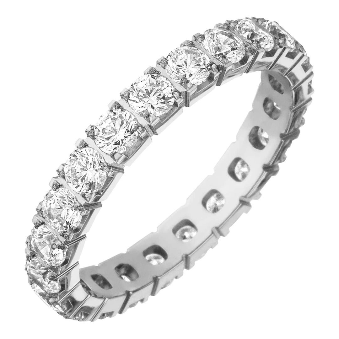 Zirkonia Ring silber mit Zirkonia Edelstahl wasserfest Glitzersteine