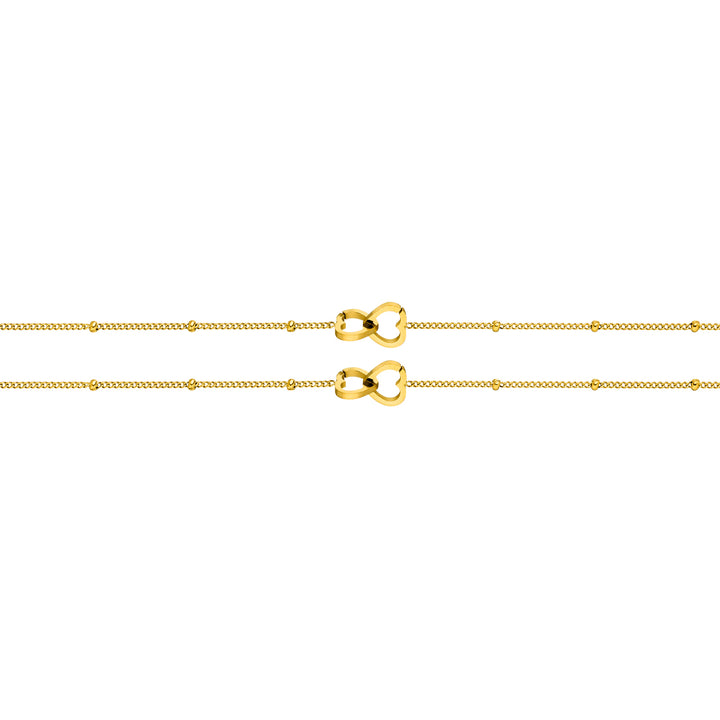Beste Freunde Herz Armbänder Set Gold Freundesarmbänder