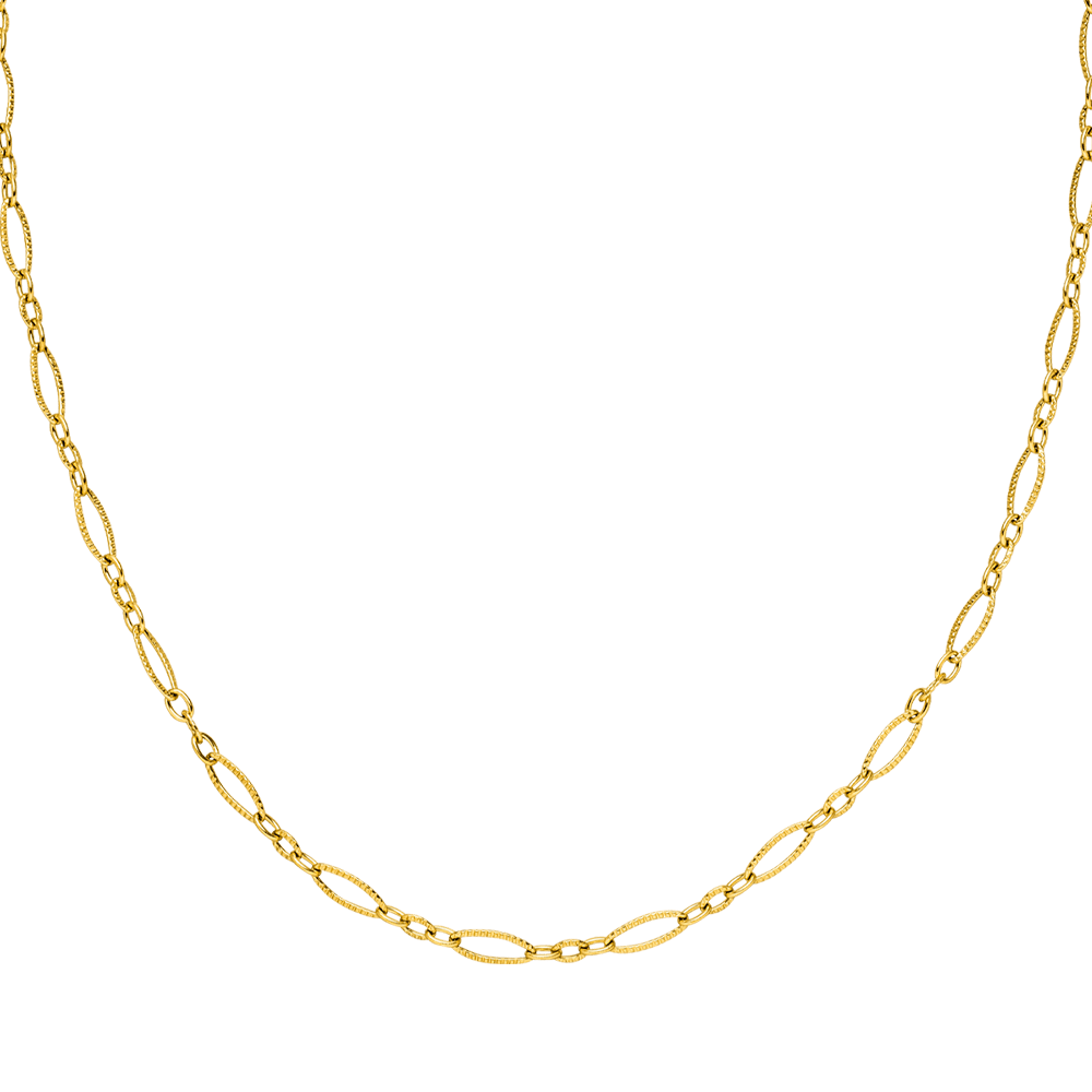 Dezente Kette für Damen 18K vergoldet wasserfest