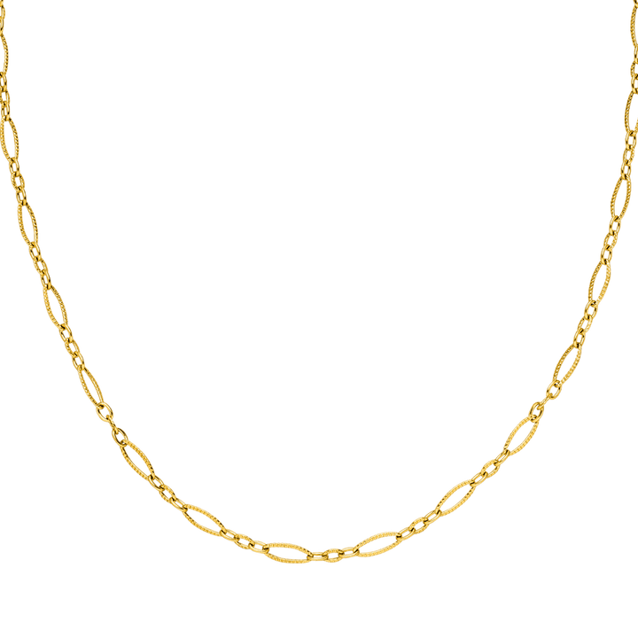 Dezente Kette für Damen 18K vergoldet wasserfest