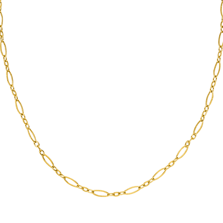 Dezente Kette für Damen 18K vergoldet wasserfest