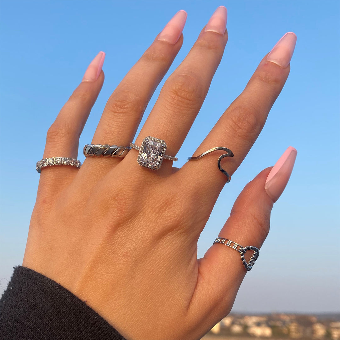 Schöne Ringe in Silber wasserfest Frauen