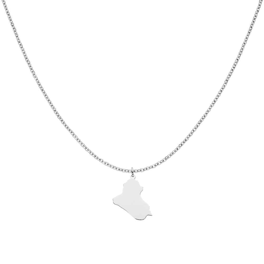 Nations Kette | Edelstahl Silber | Filigran