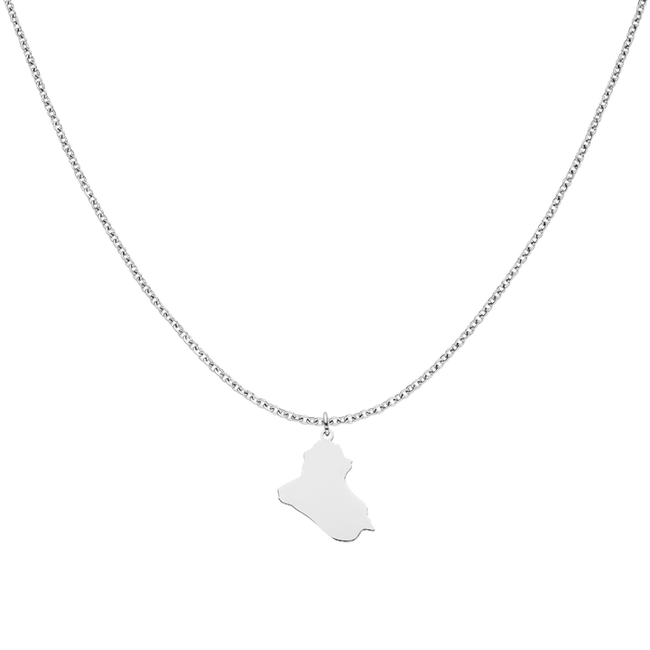 Nations Kette | Edelstahl Silber | Filigran