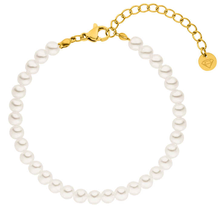 Perlen Armband 18K vergoldet Damen wasserfest