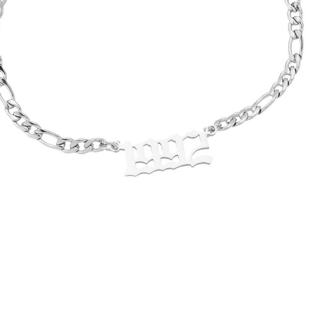Jahrgang Armband silber 1992 wasserfest Chirurgenstahl