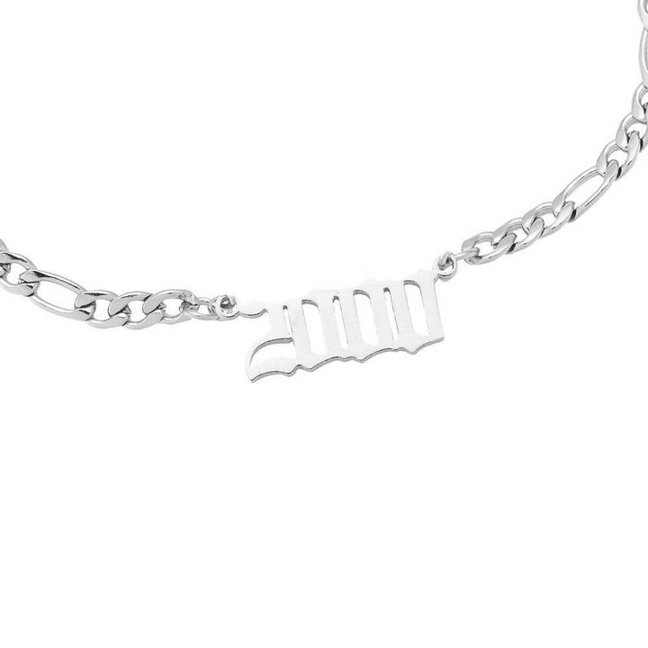 2000 Armband silber Jahreszahl wasserfest Chirurgenstahl