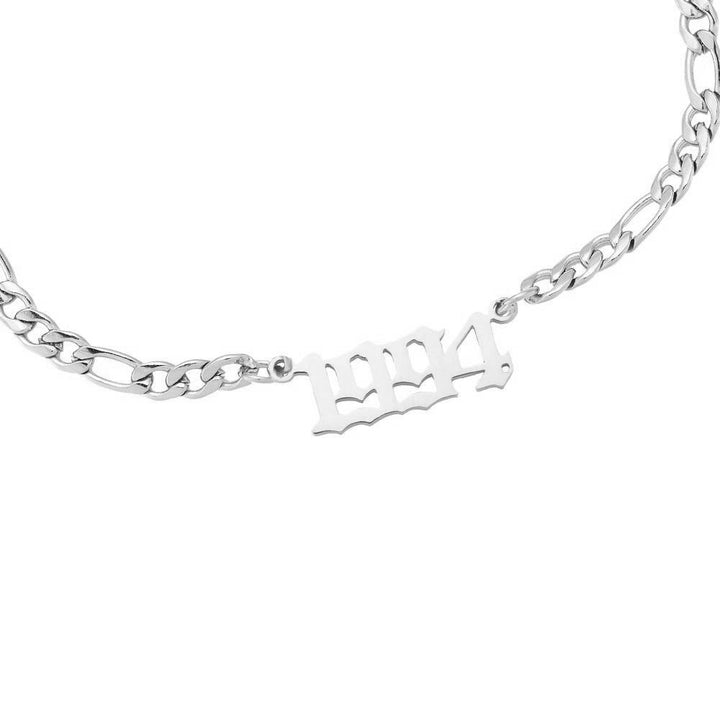 Armband mit Jahreszahl silber 1994 wasserfest Chirurgenstahl