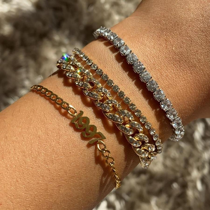 Jahreszahl | Edelstahl Armband - DIAMOND MODE Armband