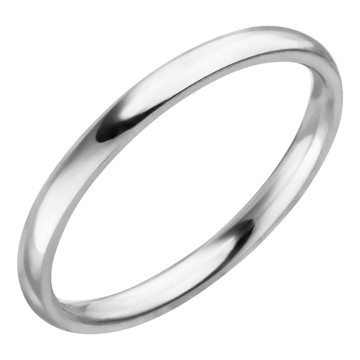 Dezenter Ring Silber Edelstahl wasserfest dünn