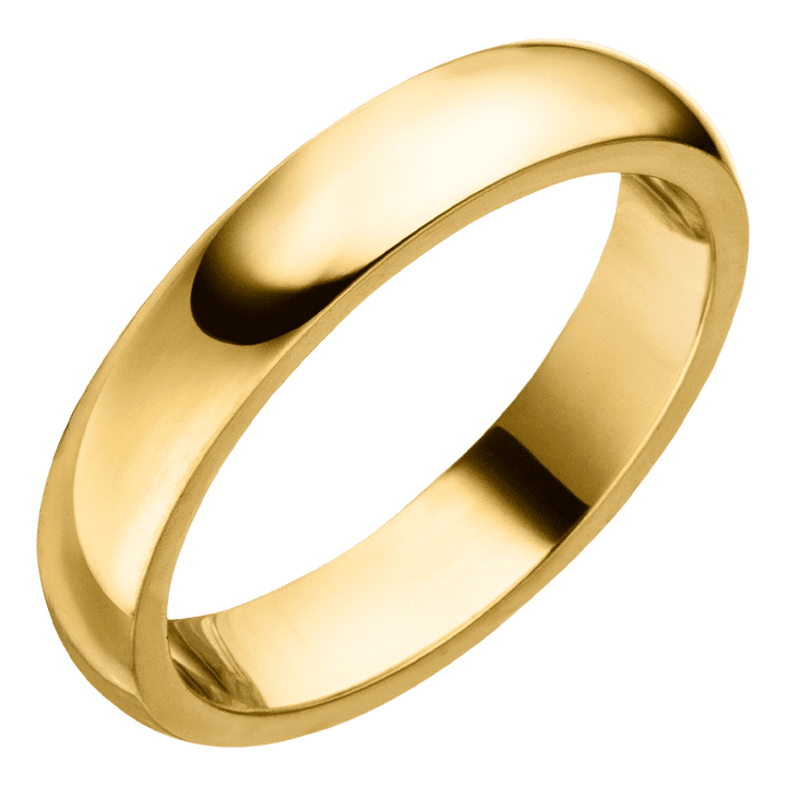 Dezenter Ring gold Edelstahl 18K vergoldet wasserfest breit