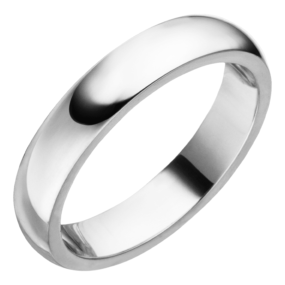 Dezenter Ring Silber Edelstahl wasserfest breit Damen