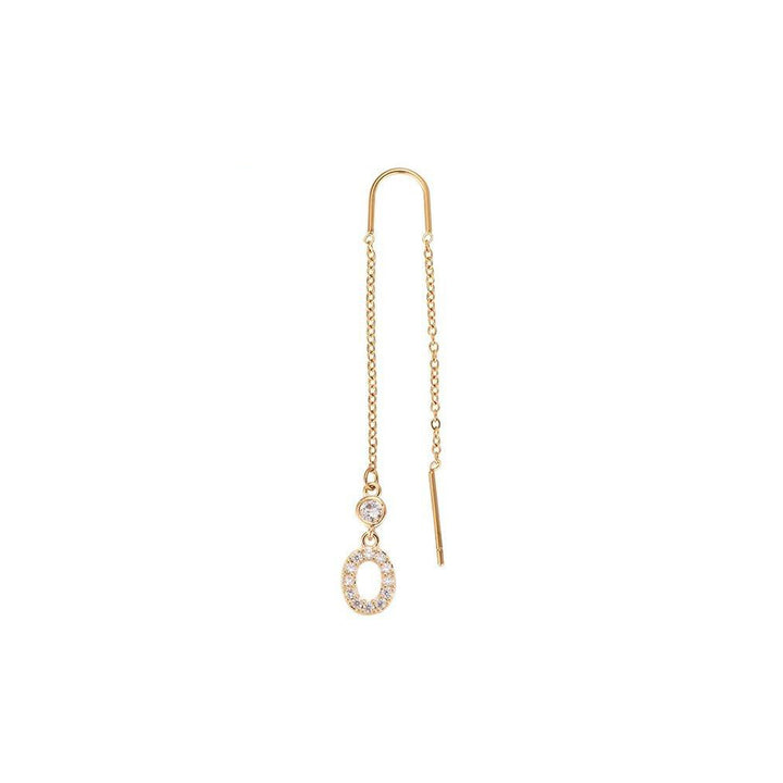 Letter earrings | 18K gold-plated