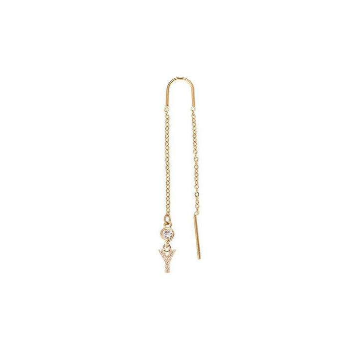 Letter earrings | 18K gold-plated