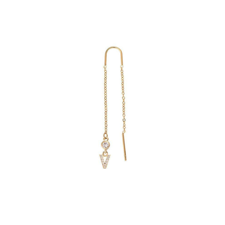 Letter earrings | 18K gold-plated