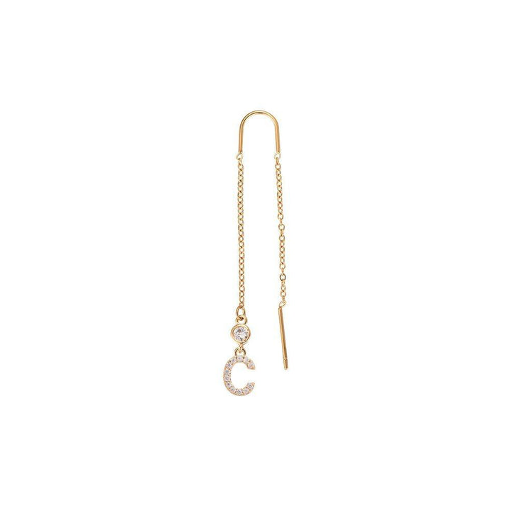 Letter earrings | 18K gold-plated