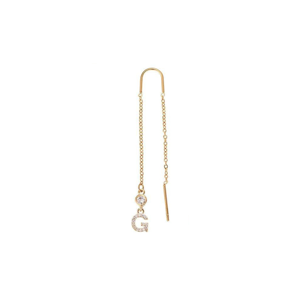 Letter earrings | 18K gold-plated