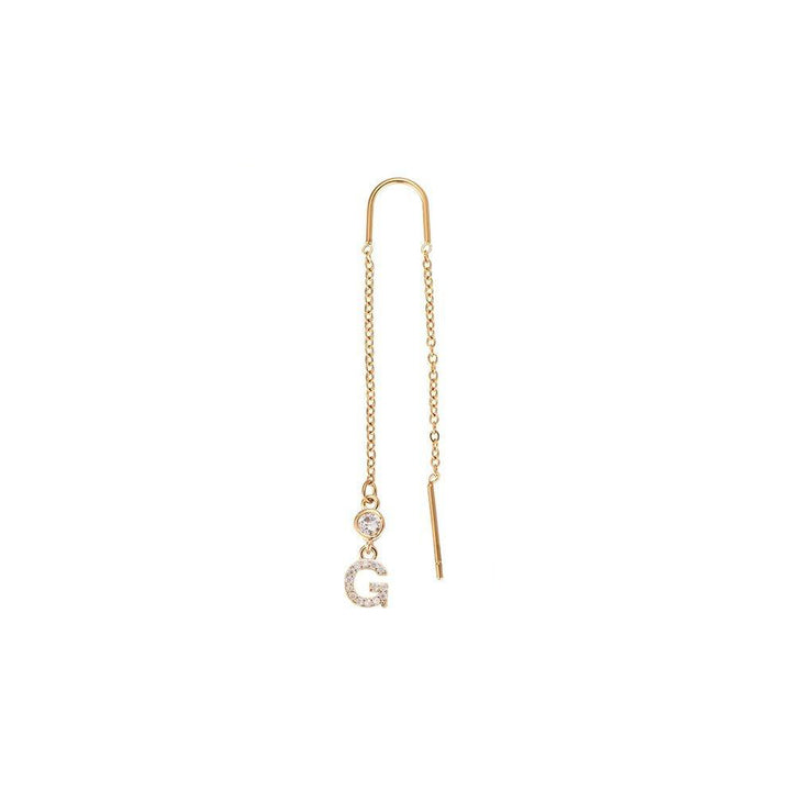 Letter earrings | 18K gold-plated