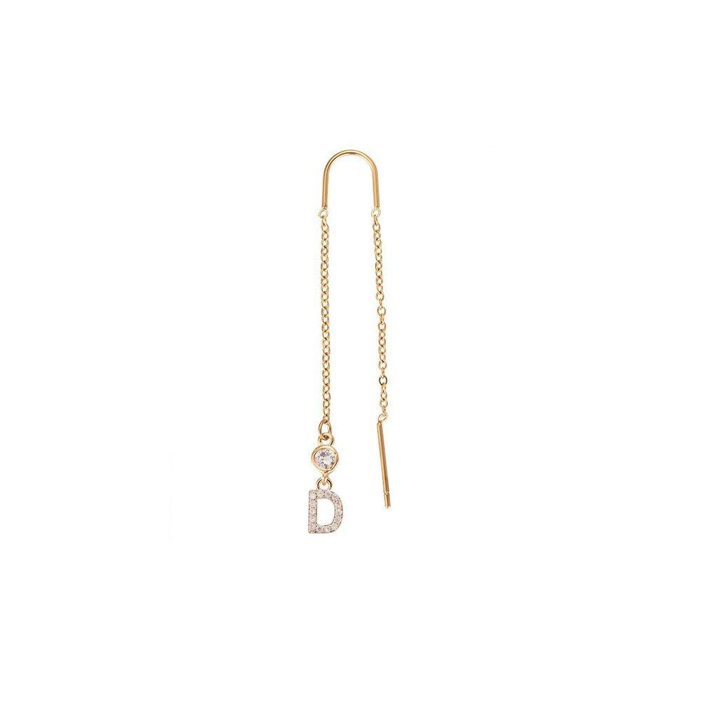 Letter earrings | 18K gold-plated