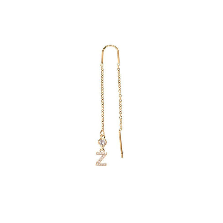 Letter earrings | 18K gold-plated