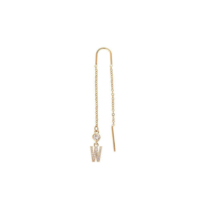 Letter earrings | 18K gold-plated