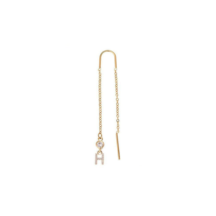 Letter earrings | 18K gold-plated