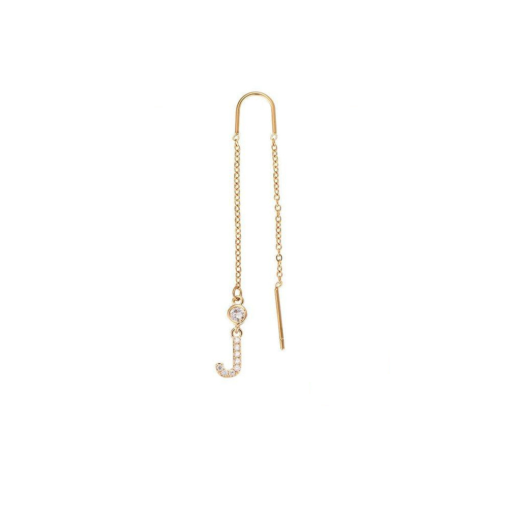 Letter earrings | 18K gold-plated