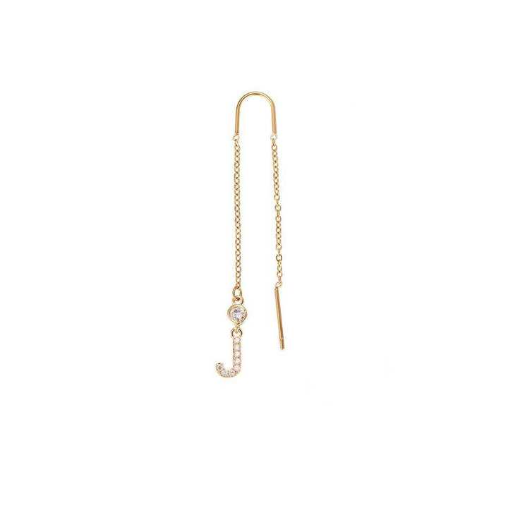 Letter earrings | 18K gold-plated