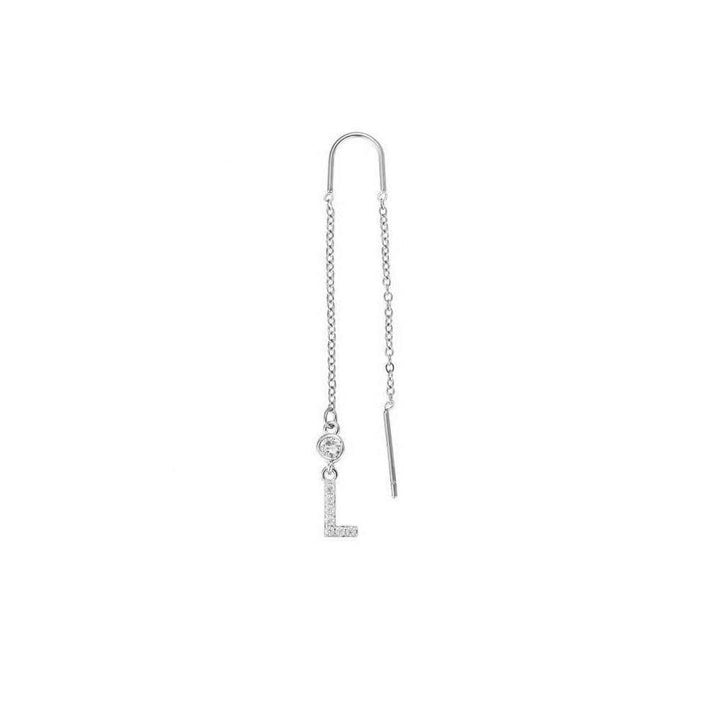 Letter | 14K vergoldeter Ohrhänger - DIAMOND MODE Ohrringe