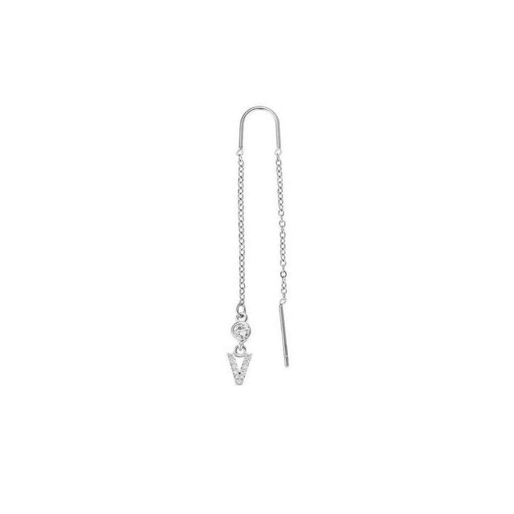Letter | 14K vergoldeter Ohrhänger - DIAMOND MODE Ohrringe