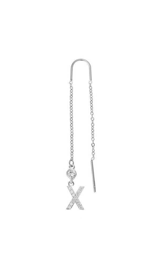 Letter | 14K vergoldeter Ohrhänger - DIAMOND MODE Ohrringe
