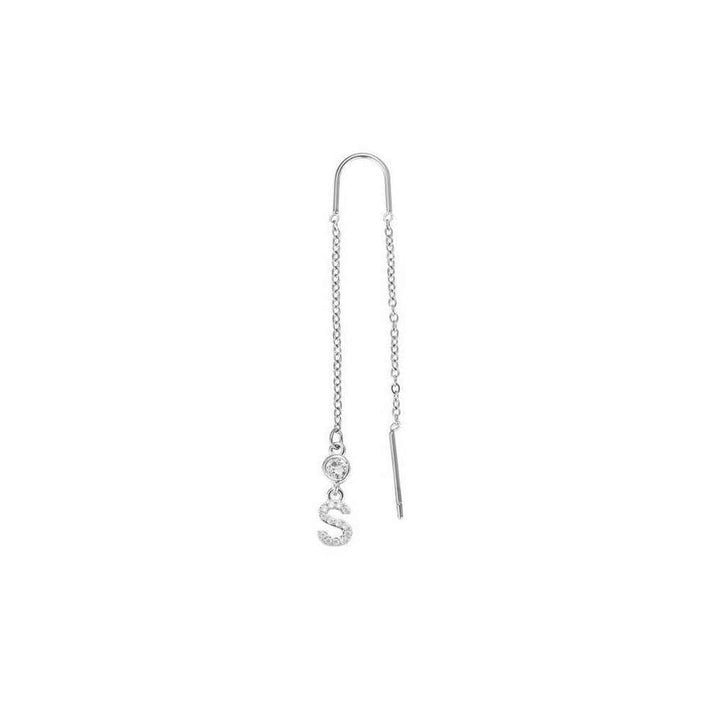Letter | 14K vergoldeter Ohrhänger - DIAMOND MODE Ohrringe