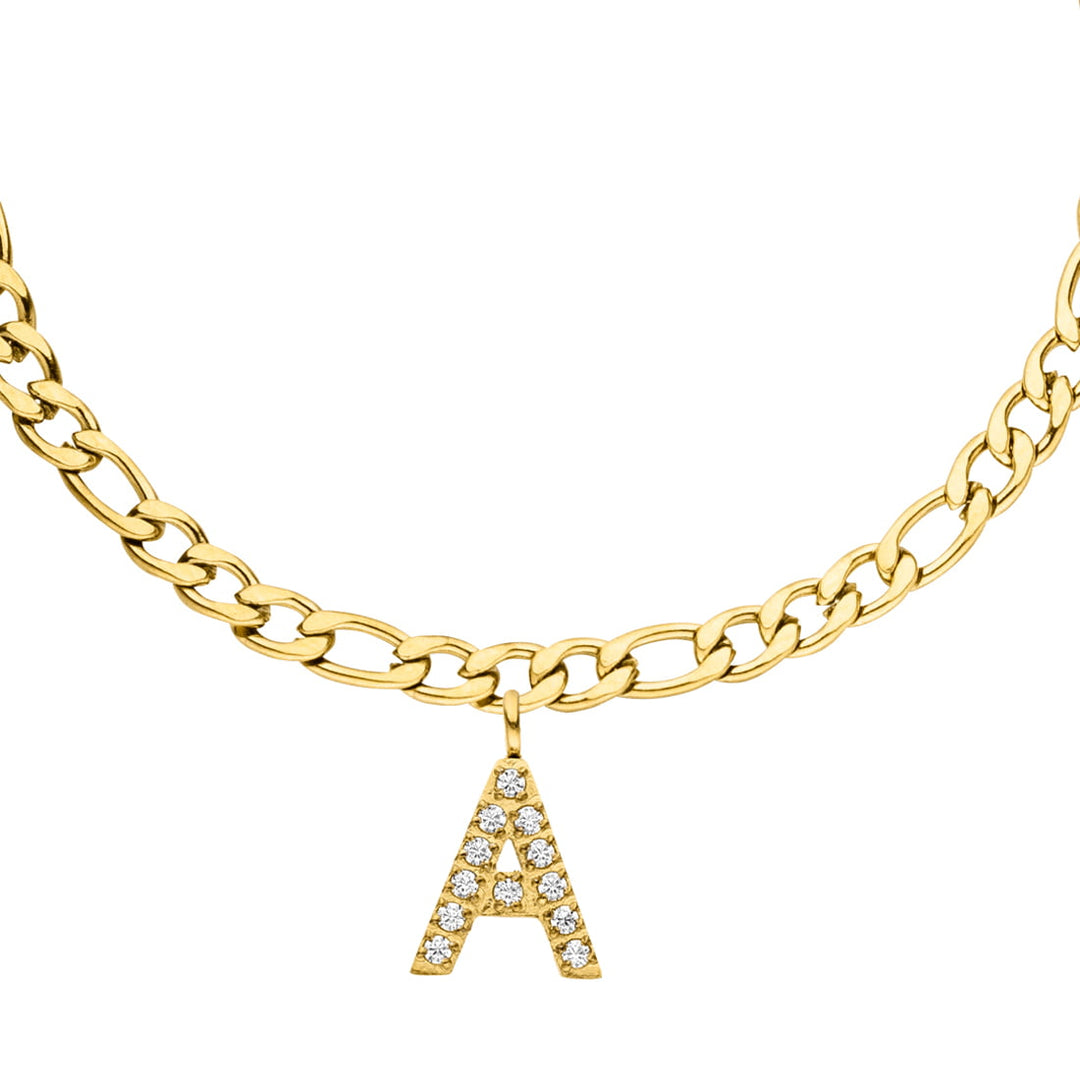 Buchstaben Armband mit Anfangsbuchstabe 18K vergoldet wasserfest