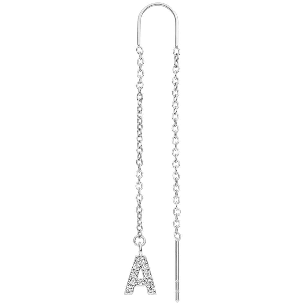 Letter earrings | 18K gold-plated