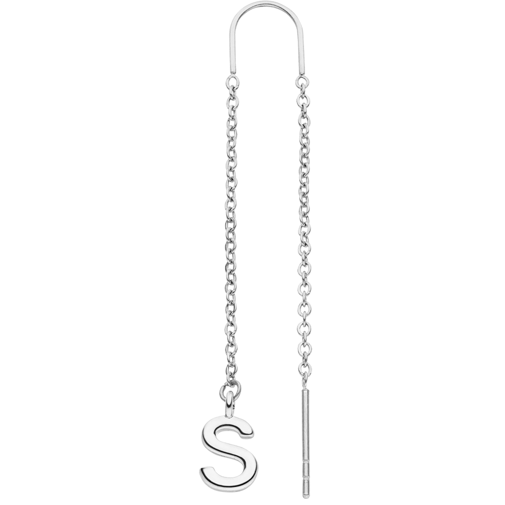 Letter earrings | 18K gold-plated