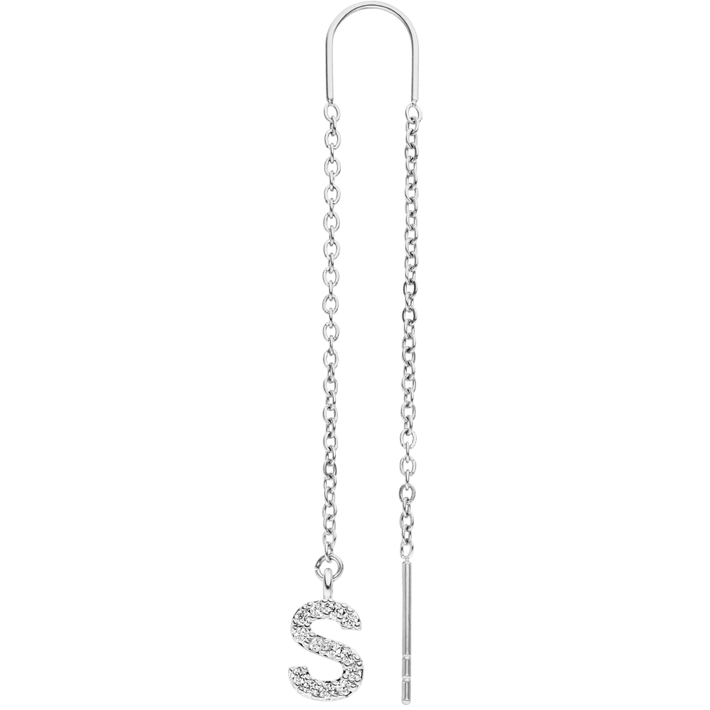 Letter earrings | 18K gold-plated