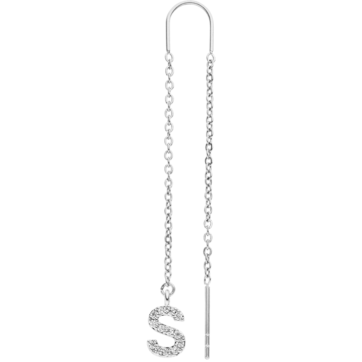 Letter earrings | 18K gold-plated