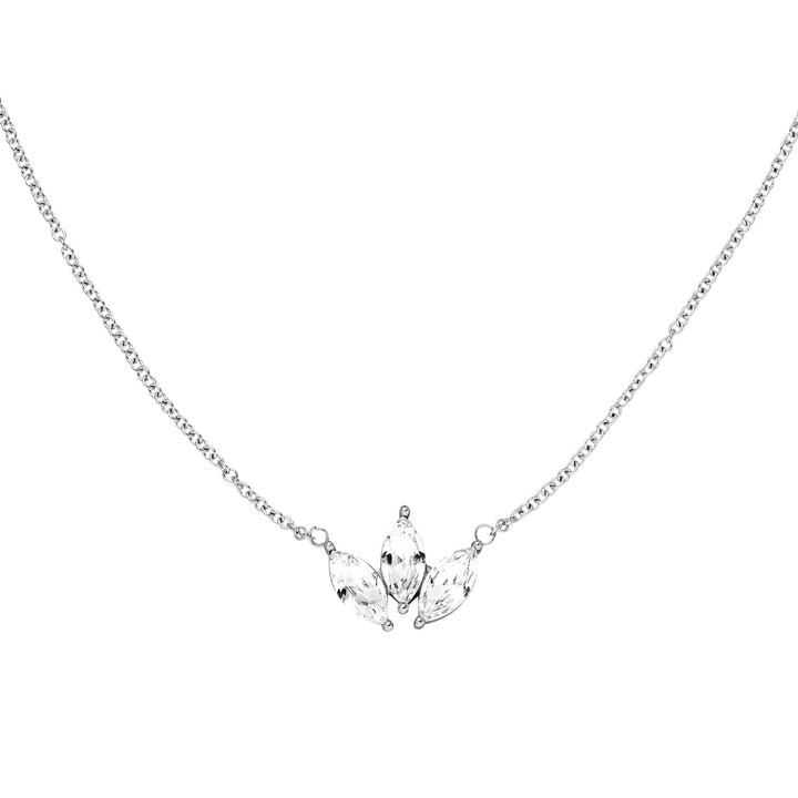 Lotus Blumen Kette silber wasserfest für Frauen