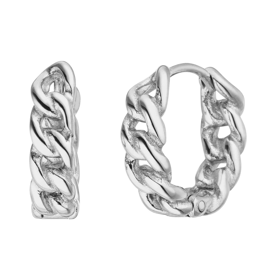 Wasserfeste Chain Ohrringe Silber Edelstahl