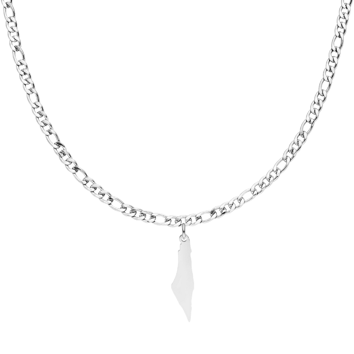 Palästinakette silber palästinensische Länderkette Landumriss Figaro Palästina