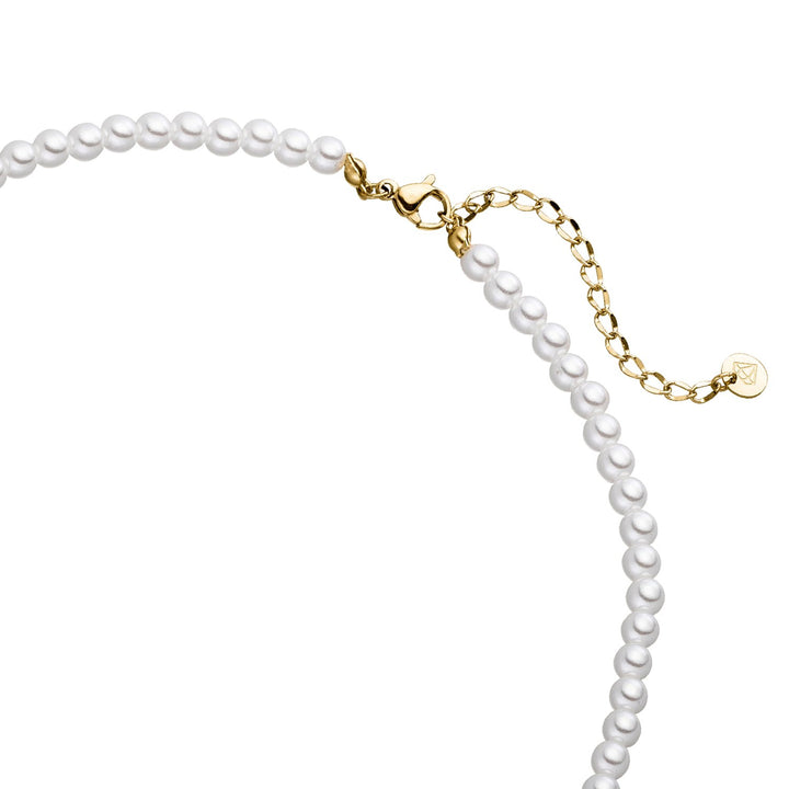 Perlenkette gold 18K vergoldet wasserfest