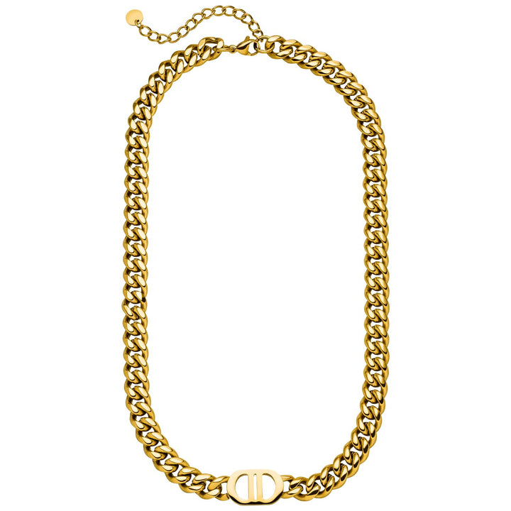 Chunky Gourmet Kette 18K vergoldet wasserfest Edelstahl