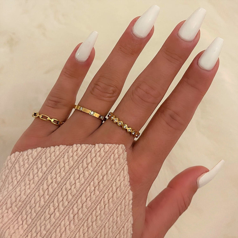 Wasserfeste Ringe 18K vergoldet für Damen