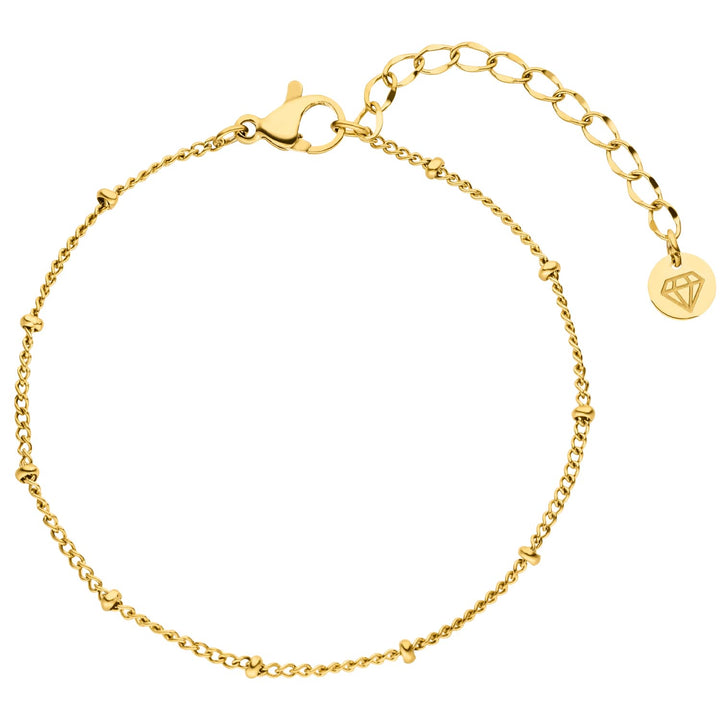 Filigranes Armband mit Kügelchen 18K vergoldet