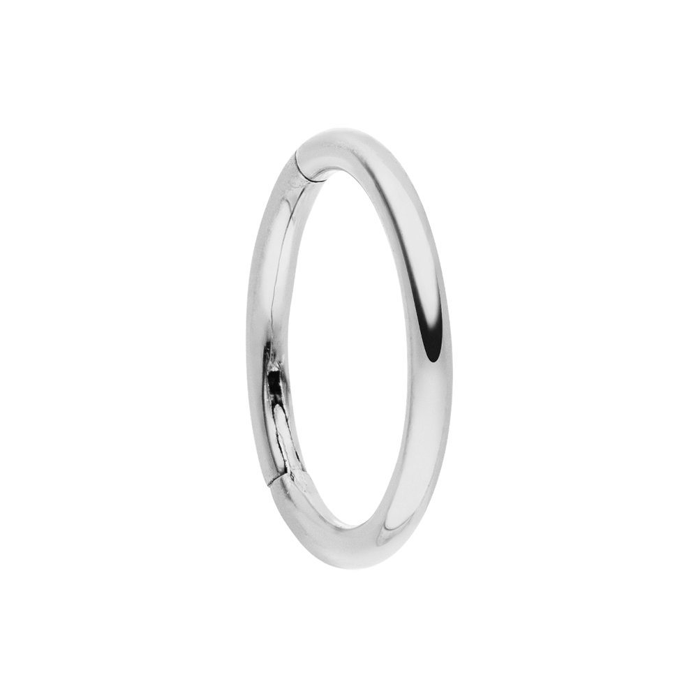 Clicker Piercing Ring wasserfest 6mm in Silber Titan