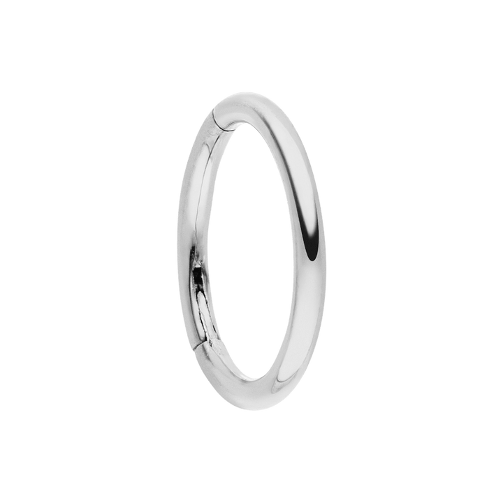 Clicker Piercing Ring wasserfest 6mm in Silber Titan