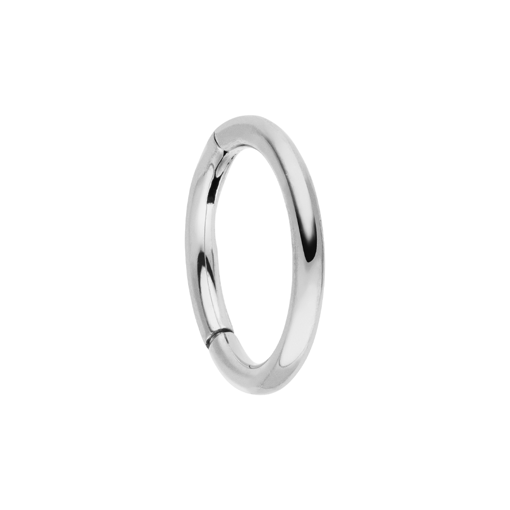 Clicker Piercing Segmentring 5mm Titan in Silber