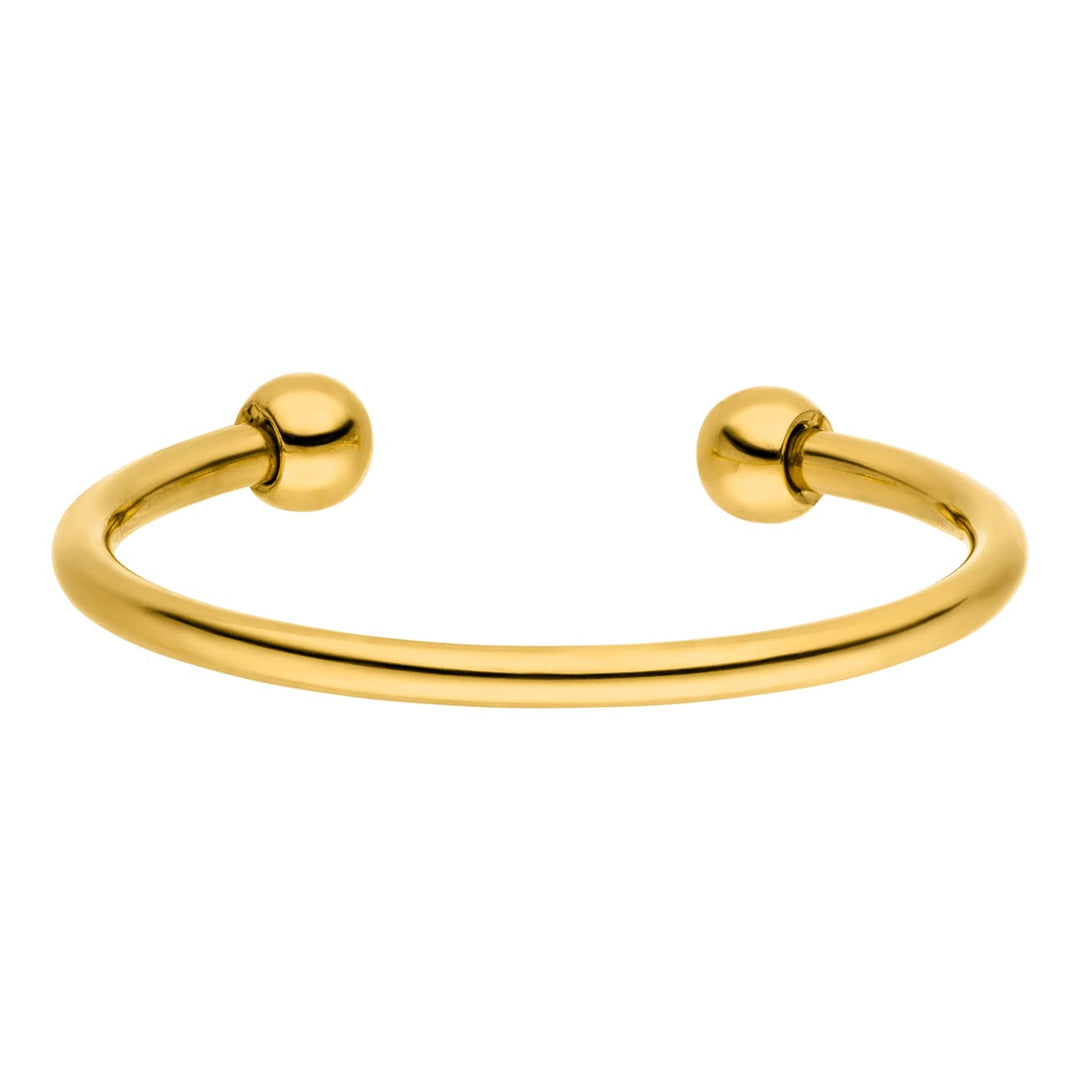 Schlichter Ring Damen dezent 18K vergoldet wasserfest verstellbar